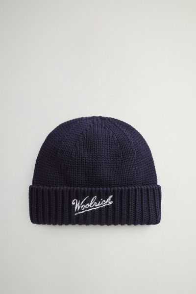 ČAPICA WOOLRICH MERINO WOOL LOGO BEANIE - Fotografia č. 1