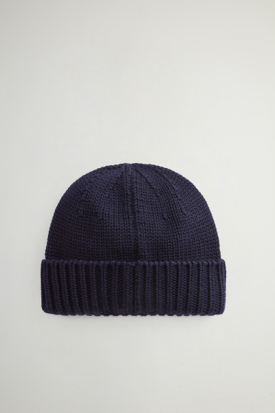 ČAPICA WOOLRICH MERINO WOOL LOGO BEANIE - Fotografia č. 2