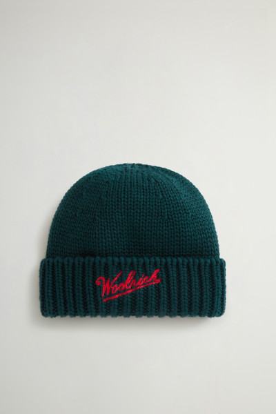 ČAPICA WOOLRICH MERINO WOOL LOGO BEANIE - Fotografia č. 1