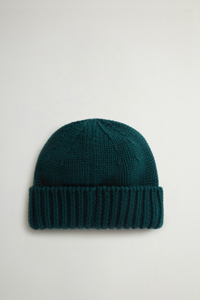 ČAPICA WOOLRICH MERINO WOOL LOGO BEANIE - Fotografia č. 2