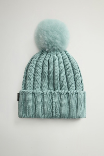 ČAPICA WOOLRICH BEANIE CASHMERE POM POM - Fotografia č. 2