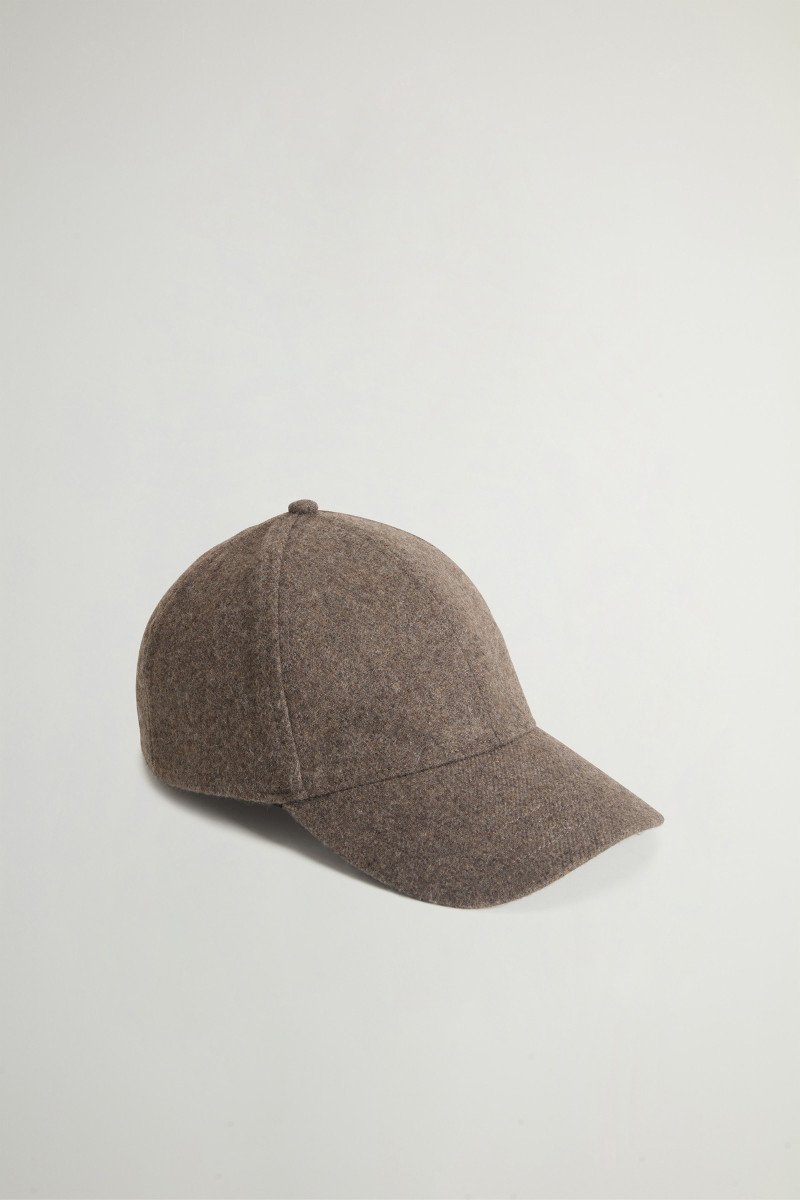 Sapka Woolrich Solid Wool Baseball Cap Falcon
