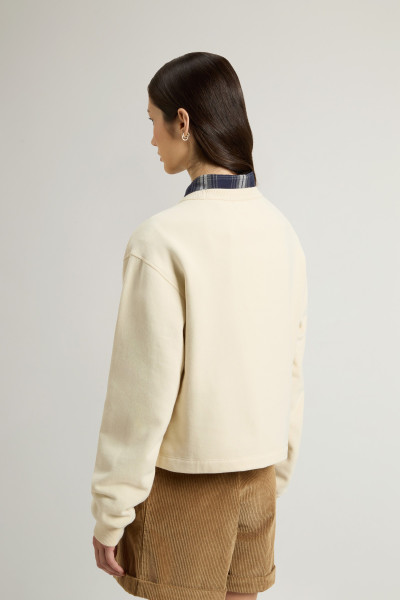 MELEGÍTŐ FELSŐ WOOLRICH MIXED FLEECE CREWNECK - Kép 3