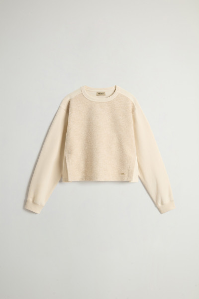 MELEGÍTŐ FELSŐ WOOLRICH MIXED FLEECE CREWNECK - Kép 5