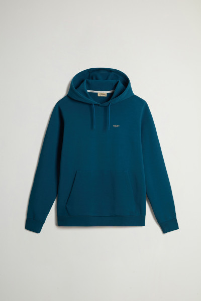MIKINA WOOLRICH LOGO INTERLOCK HOODIE - Fotografie č. 5
