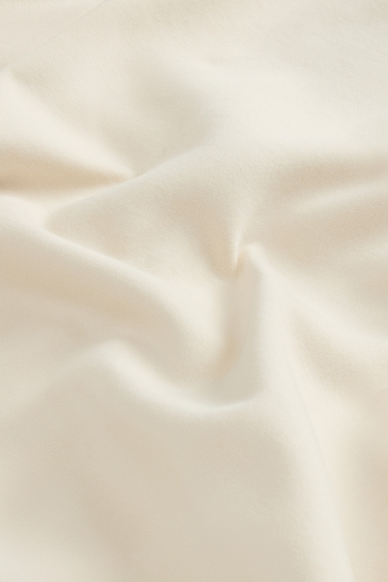Mikina Woolrich Super Soft Interlock Sweatshirt Milky Cream