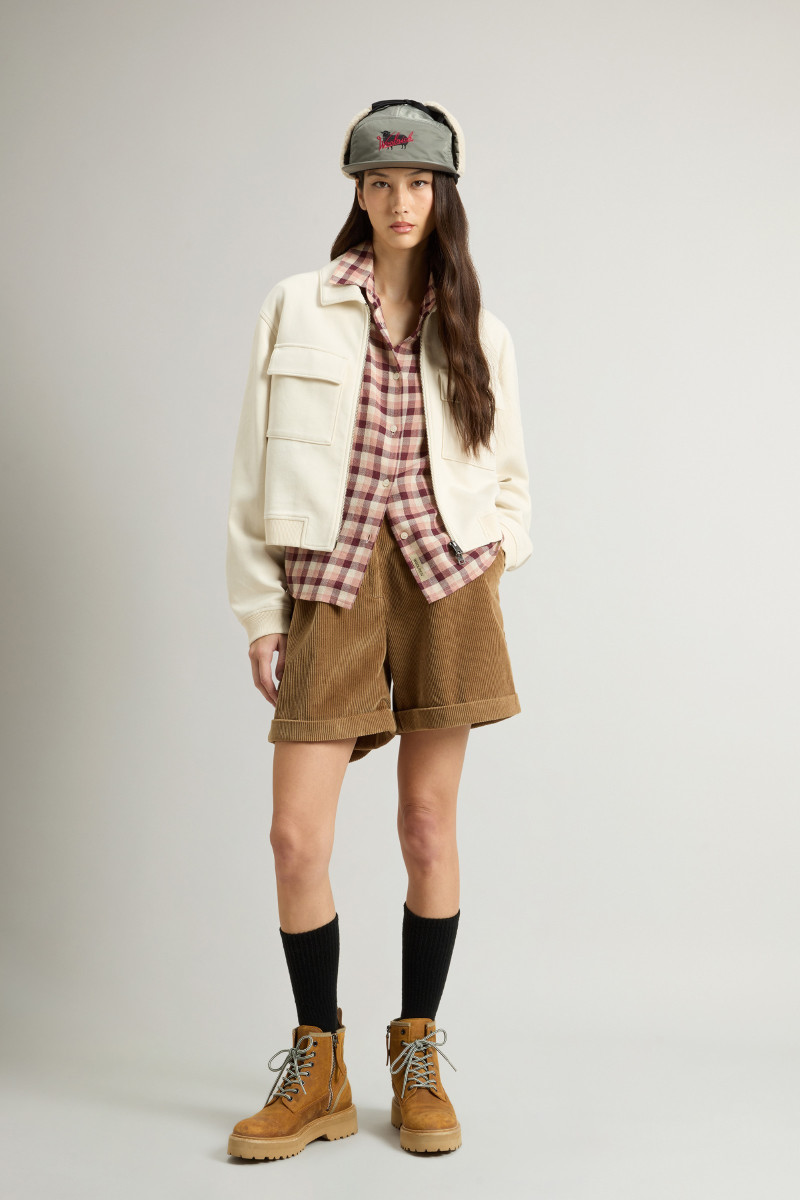 Mikina Woolrich Super Soft Interlock Sweatshirt Milky Cream