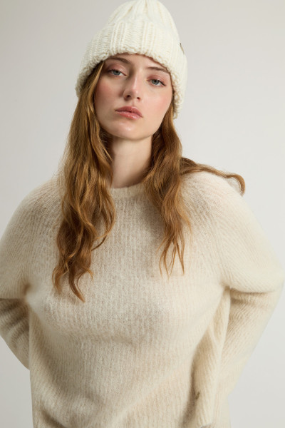 PULÓVER WOOLRICH SOFT ALPACA CREWNECK - Kép 4
