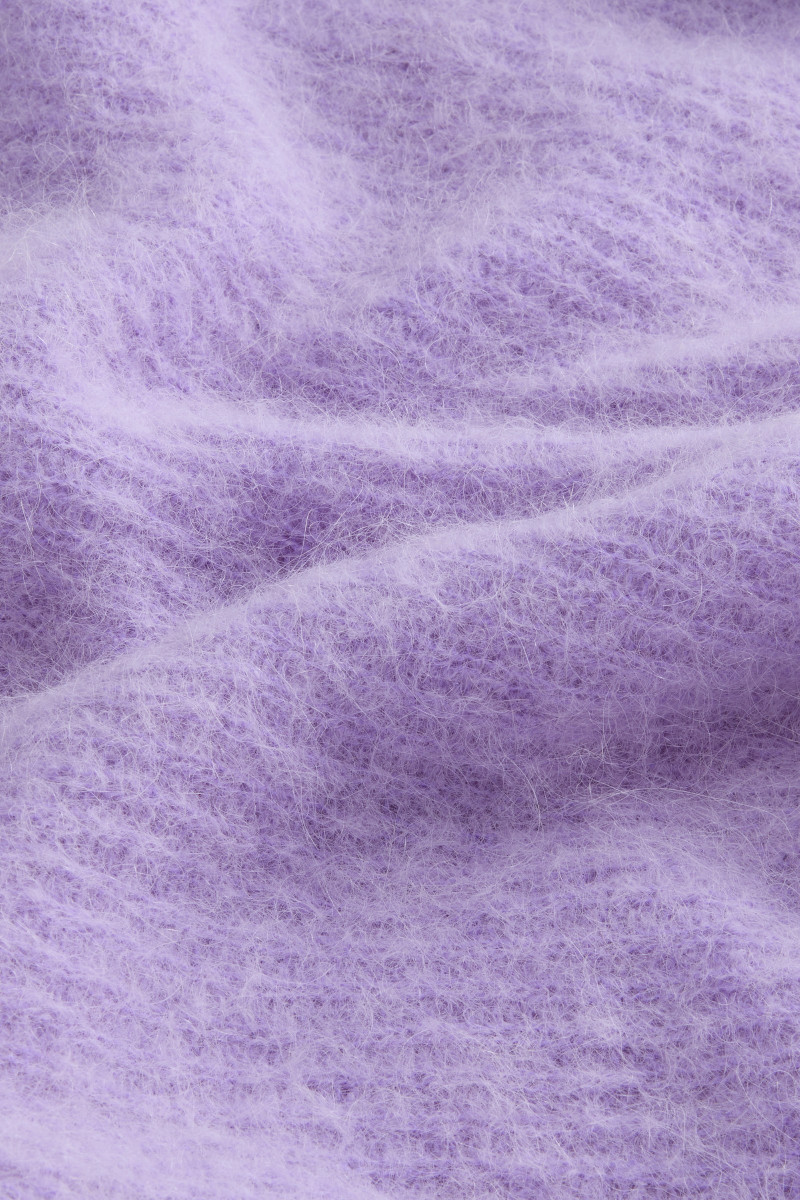 Sveter Woolrich Soft Alpaca Crewneck Soft Violet
