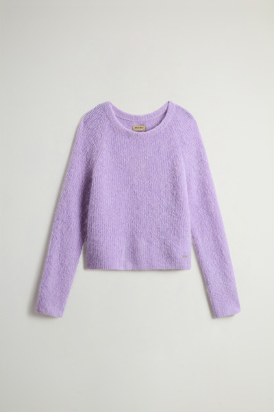 PULÓVER WOOLRICH SOFT ALPACA CREWNECK - Kép 5