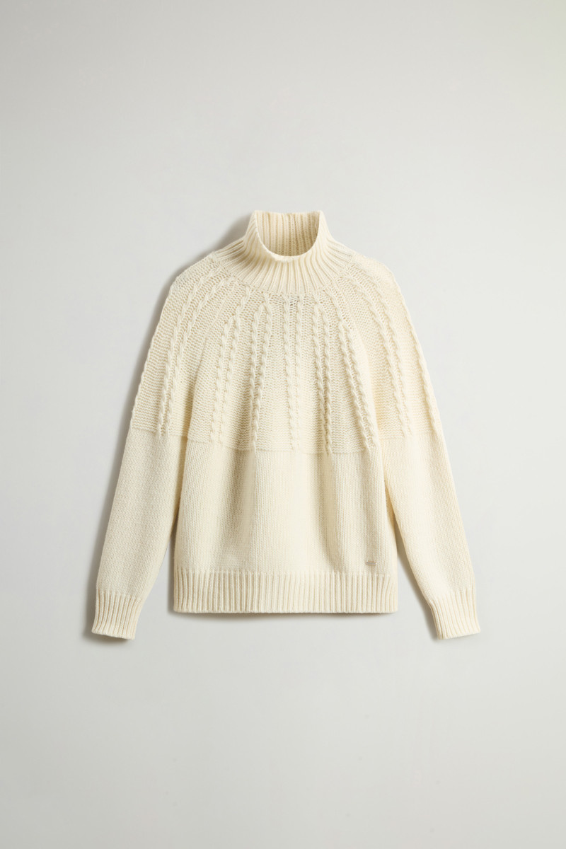 Rolák Woolrich Fairisle Turtleneck Milky Cream