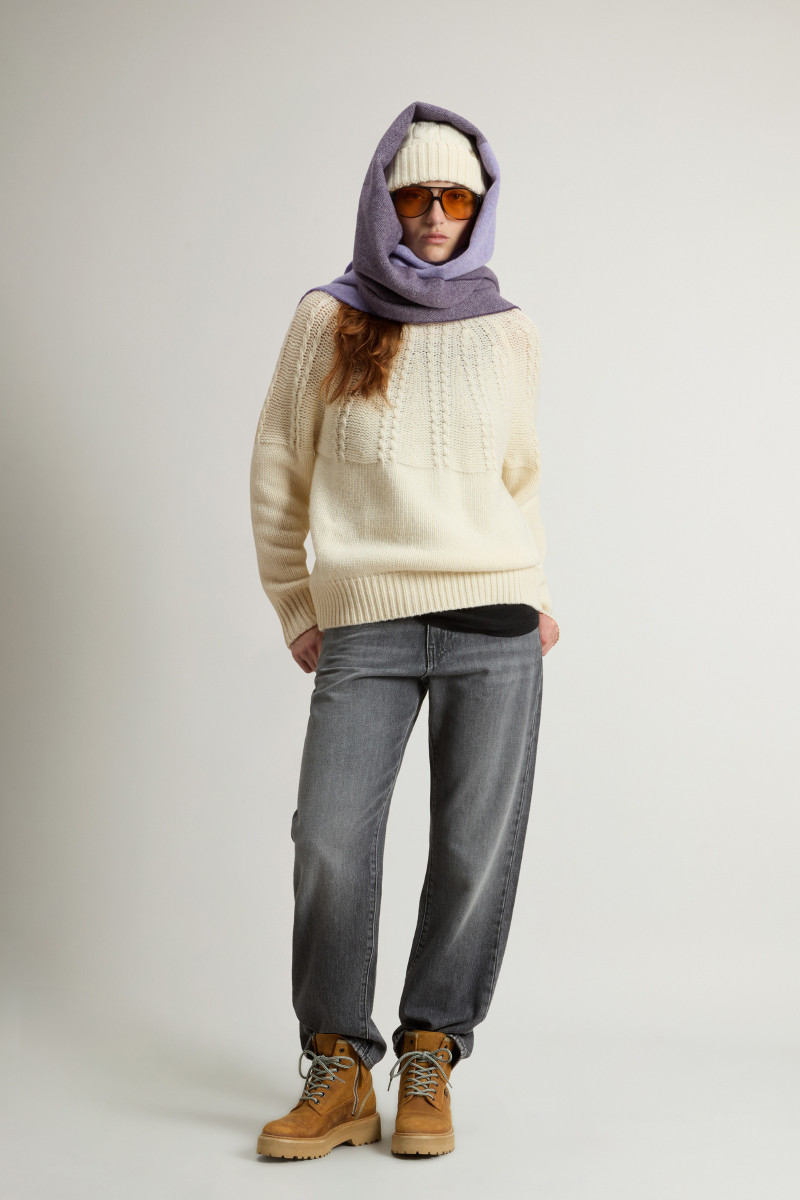 Rolák Woolrich Fairisle Turtleneck Milky Cream
