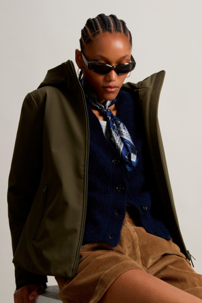 KARDIGAN WOOLRICH SOFT ALPACA CARDIGAN - Fotografie č. 5