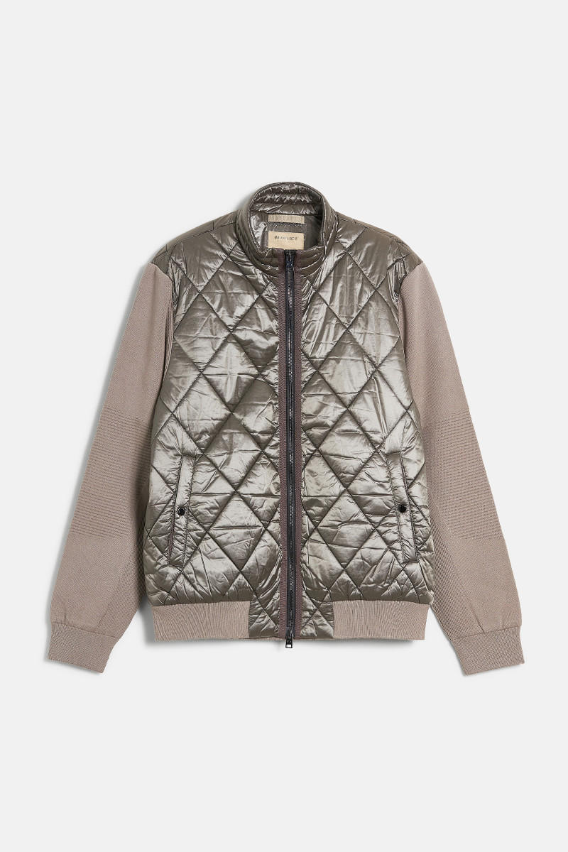Bunda Woolrich Black Yarn Nylon Hybrid Off Taupe