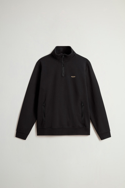 MELEGÍTŐ FELSŐ WOOLRICH MIXMEDIA HALF ZIP TRACK - Kép 1
