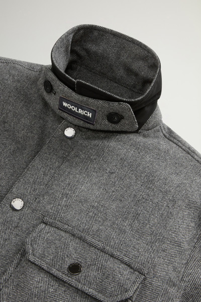 BUNDA WOOLRICH WOOL CHECK ALASKAN SHIRT JACKET - Fotografie č. 6