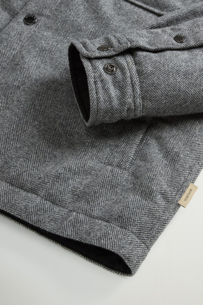 BUNDA WOOLRICH WOOL CHECK ALASKAN SHIRT JACKET - Fotografie č. 7