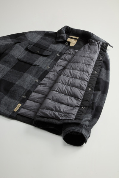 BUNDA WOOLRICH WOOL CHECK ALASKAN SHIRT JACKET - Fotografie č. 8