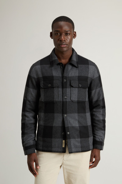 BUNDA WOOLRICH WOOL CHECK ALASKAN SHIRT JACKET - Fotografie č. 1