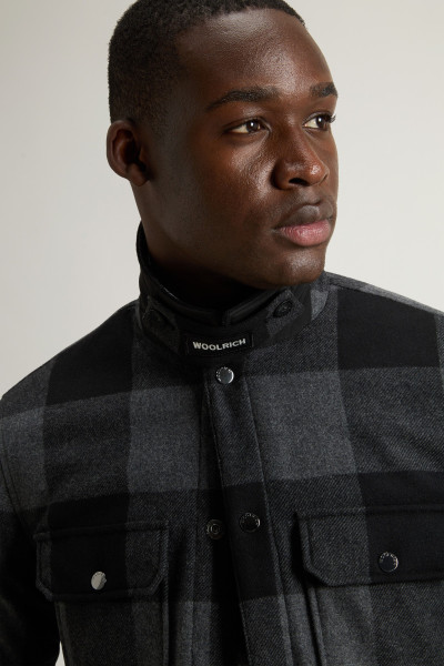 BUNDA WOOLRICH WOOL CHECK ALASKAN SHIRT JACKET - Fotografie č. 4