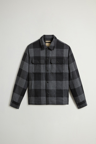 BUNDA WOOLRICH WOOL CHECK ALASKAN SHIRT JACKET - Fotografie č. 5
