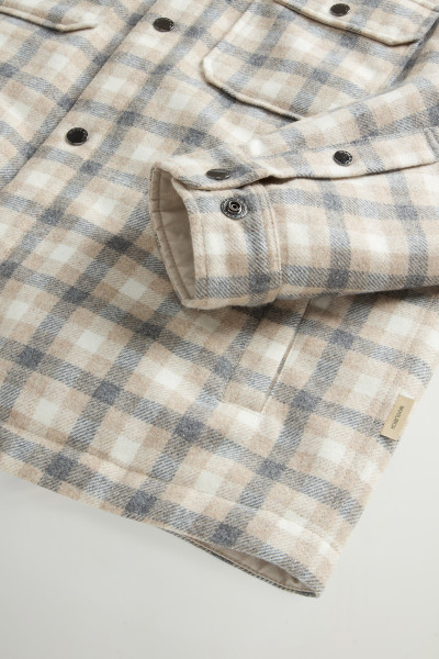 BUNDA WOOLRICH WOOL CHECK ALASKAN SHIRT JACKET - Fotografie č. 7