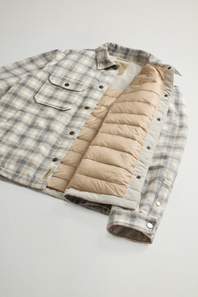 BUNDA WOOLRICH WOOL CHECK ALASKAN SHIRT JACKET - Fotografie č. 8
