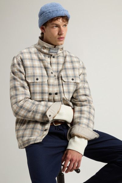 BUNDA WOOLRICH WOOL CHECK ALASKAN SHIRT JACKET - Fotografie č. 4