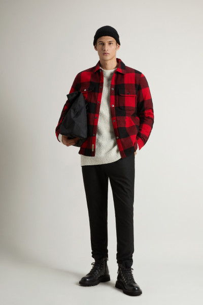 BUNDA WOOLRICH WOOL CHECK ALASKAN SHIRT JACKET - Fotografie č. 2