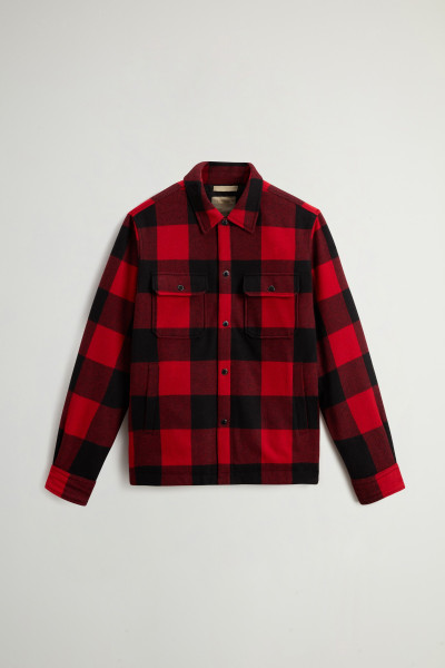 BUNDA WOOLRICH WOOL CHECK ALASKAN SHIRT JACKET - Fotografie č. 5