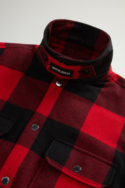 BUNDA WOOLRICH WOOL CHECK ALASKAN SHIRT JACKET - Fotografie č. 6