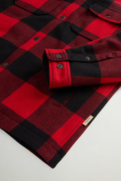 BUNDA WOOLRICH WOOL CHECK ALASKAN SHIRT JACKET - Fotografie č. 7