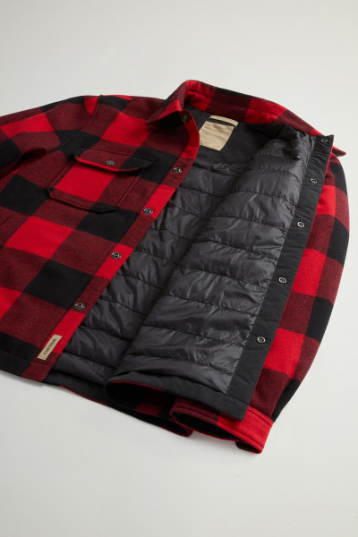BUNDA WOOLRICH WOOL CHECK ALASKAN SHIRT JACKET - Fotografie č. 8