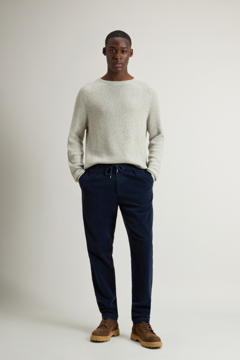 Nadrág Woolrich Corduroy Milton Pant Gd Melton Blue