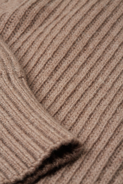 SVETR WOOLRICH WOOL CASH RIBBED HALF-ZIP - Fotografie č. 3