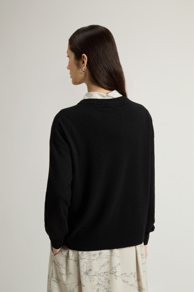PULÓVER WOOLRICH COMFORT WOOL CASH CREWNECK - Kép 3