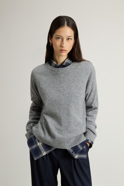 PULÓVER WOOLRICH COMFORT WOOL CASH CREWNECK - Kép 1