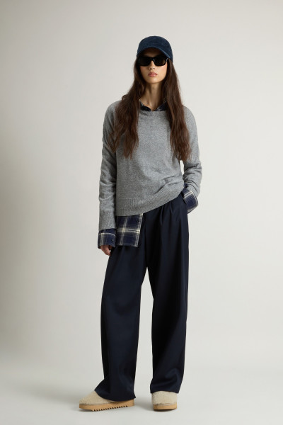 PULÓVER WOOLRICH COMFORT WOOL CASH CREWNECK - Kép 2