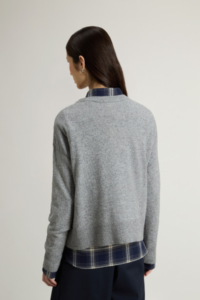 PULÓVER WOOLRICH COMFORT WOOL CASH CREWNECK - Kép 3