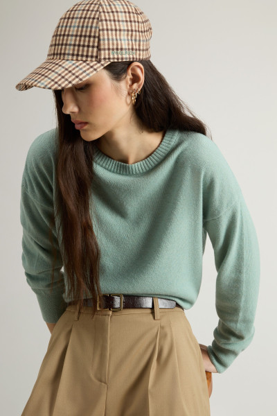 PULÓVER WOOLRICH COMFORT WOOL CASH CREWNECK - Kép 4