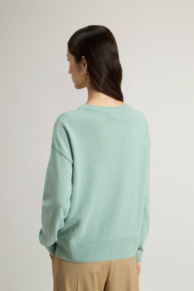 PULÓVER WOOLRICH COMFORT WOOL CASH CREWNECK - Kép 3