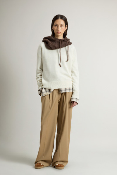 PULÓVER WOOLRICH COMFORT WOOL CASH CREWNECK - Kép 2