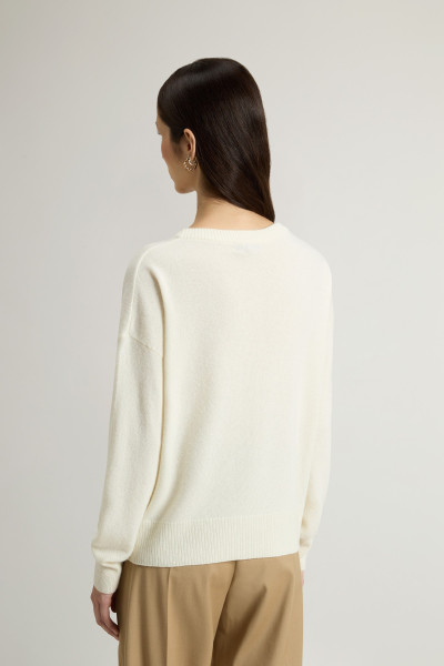 PULÓVER WOOLRICH COMFORT WOOL CASH CREWNECK - Kép 3