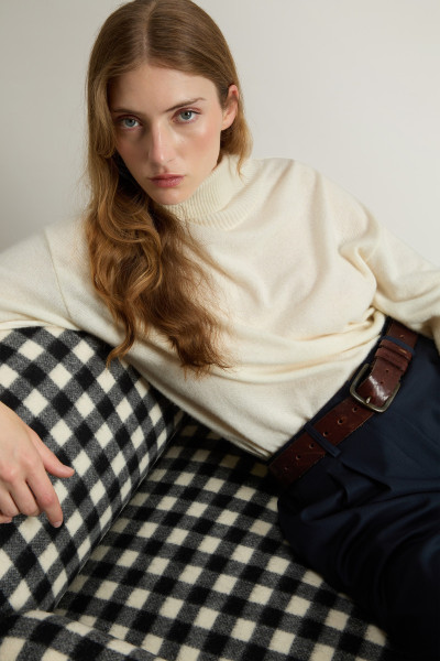 GARBÓ WOOLRICH COMFORT WOOL CASH TURTLENECK - Kép 4