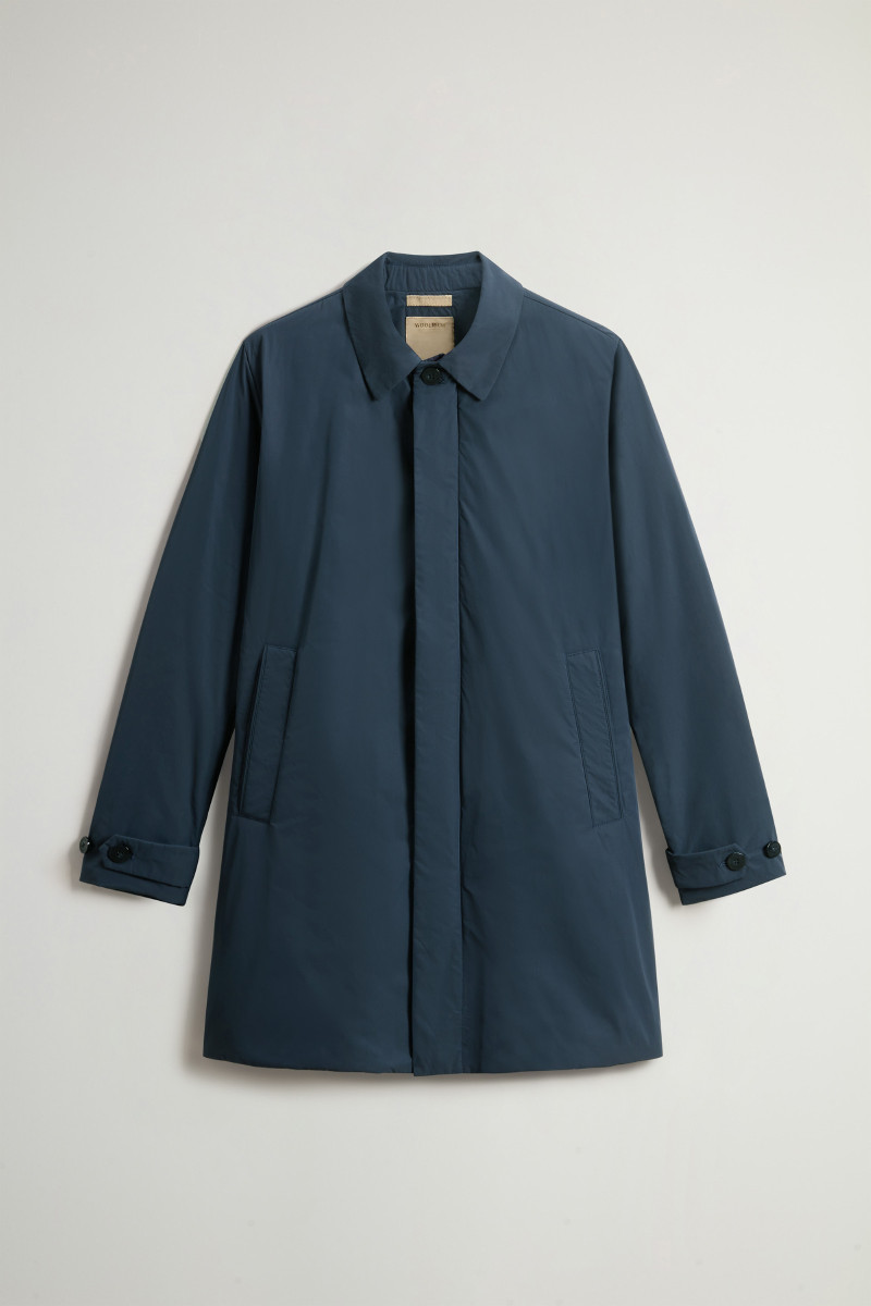 Kabát Woolrich Peached Urban Touch Coat Melton Blue