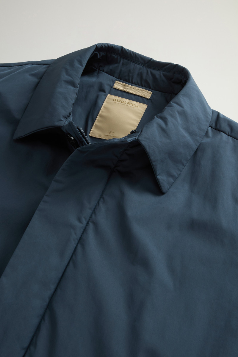 Kabát Woolrich Peached Urban Touch Coat Melton Blue