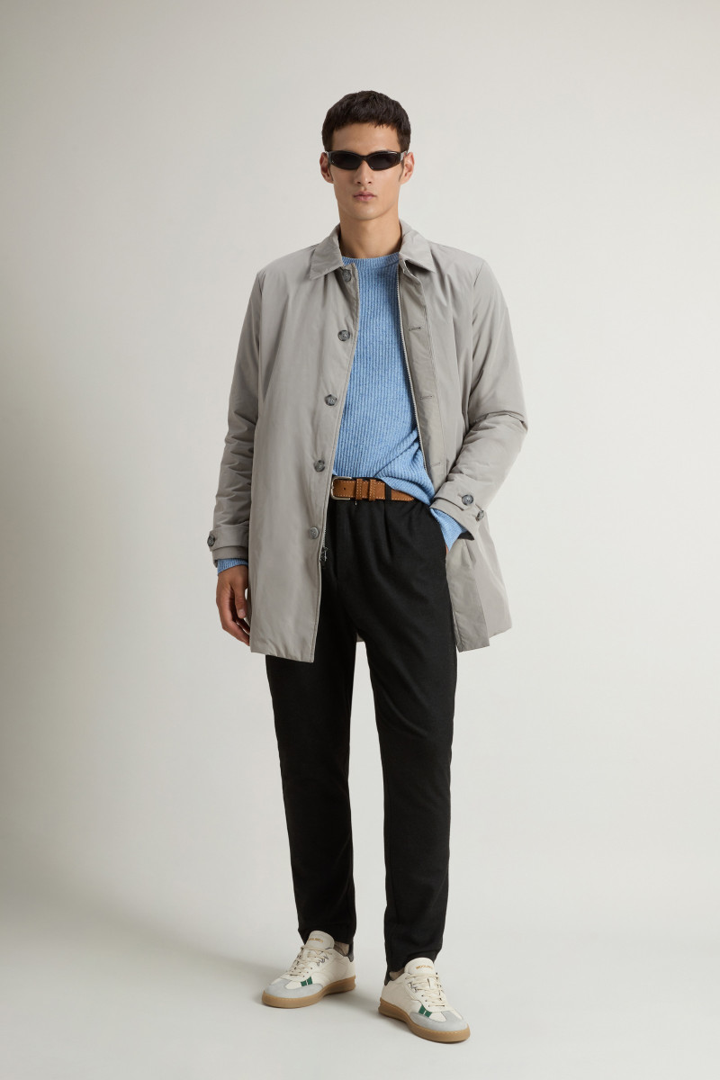 Kabát Woolrich Peached Urban Touch Coat Off Taupe