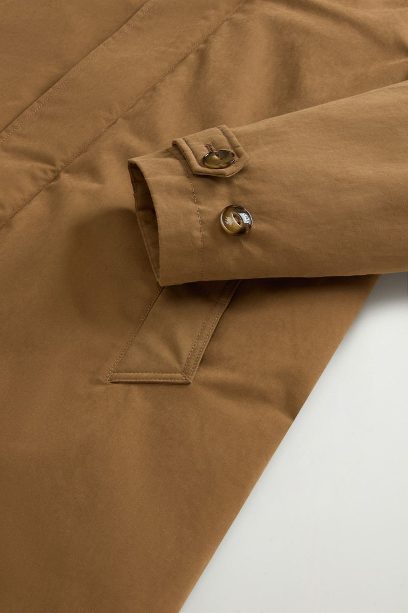 Kabát Woolrich Mountain Cloth 2In1 Lamar Coat Coffee