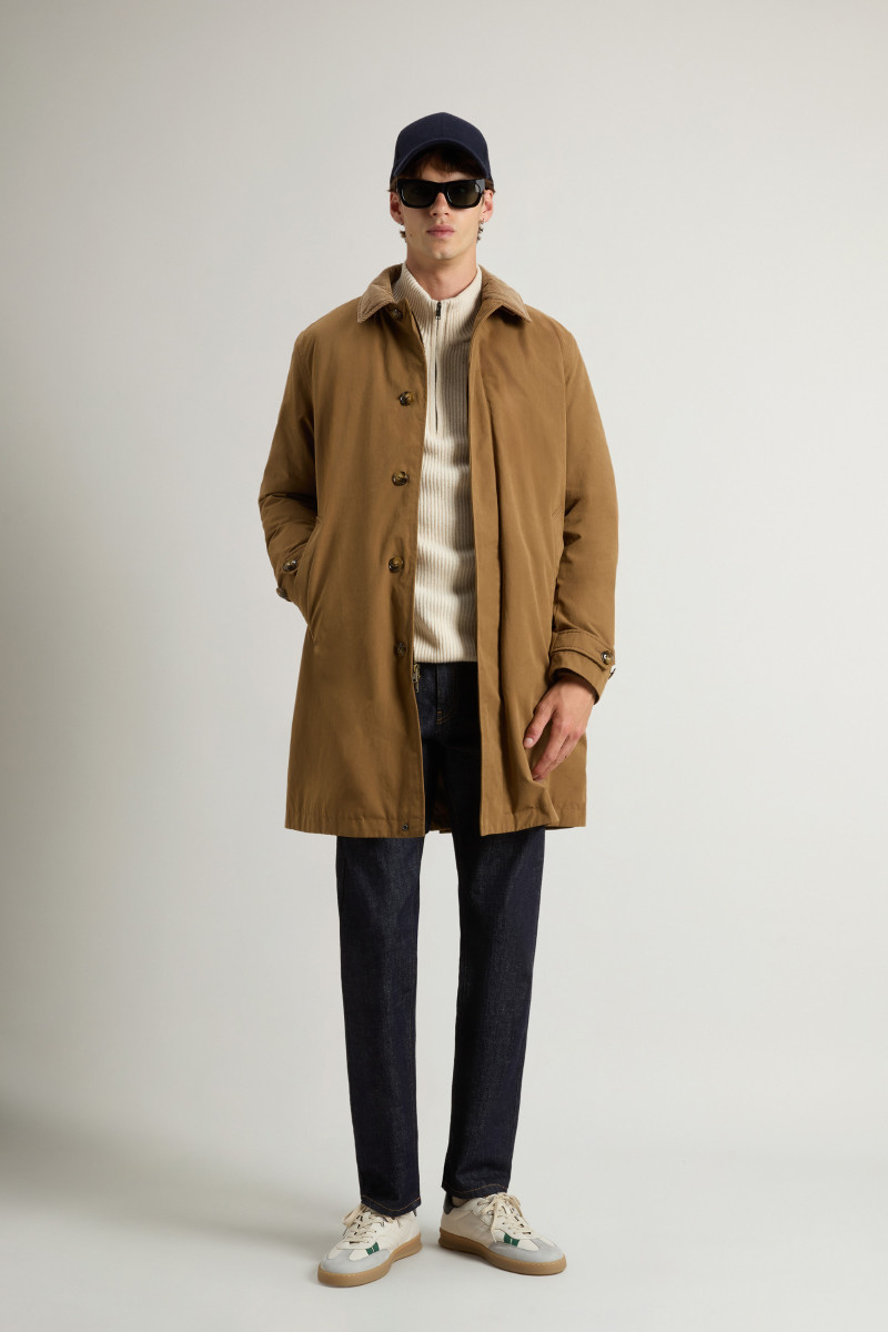 Kabát Woolrich Mountain Cloth 2In1 Lamar Coat Coffee