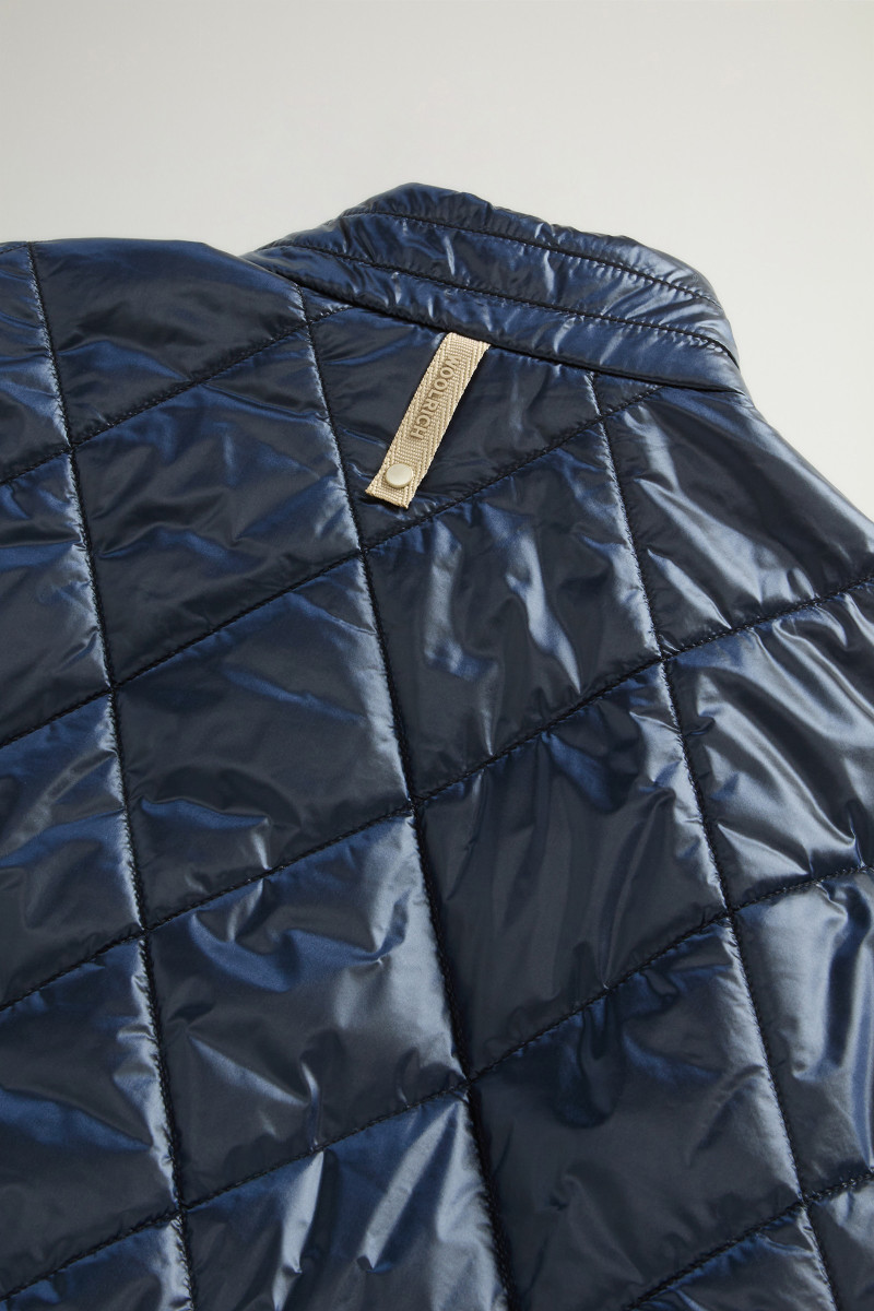 Bunda Woolrich Black Yarn Nylon Jacket Melton Blue